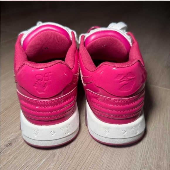 Off-White “Out of Office” Sneakers – Fuchsia Patent Leathe - Picture 4 of 6